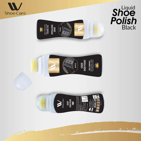 Liquid Shoe Polish Black | 2.53 fl oz | WBM SHOE CARE